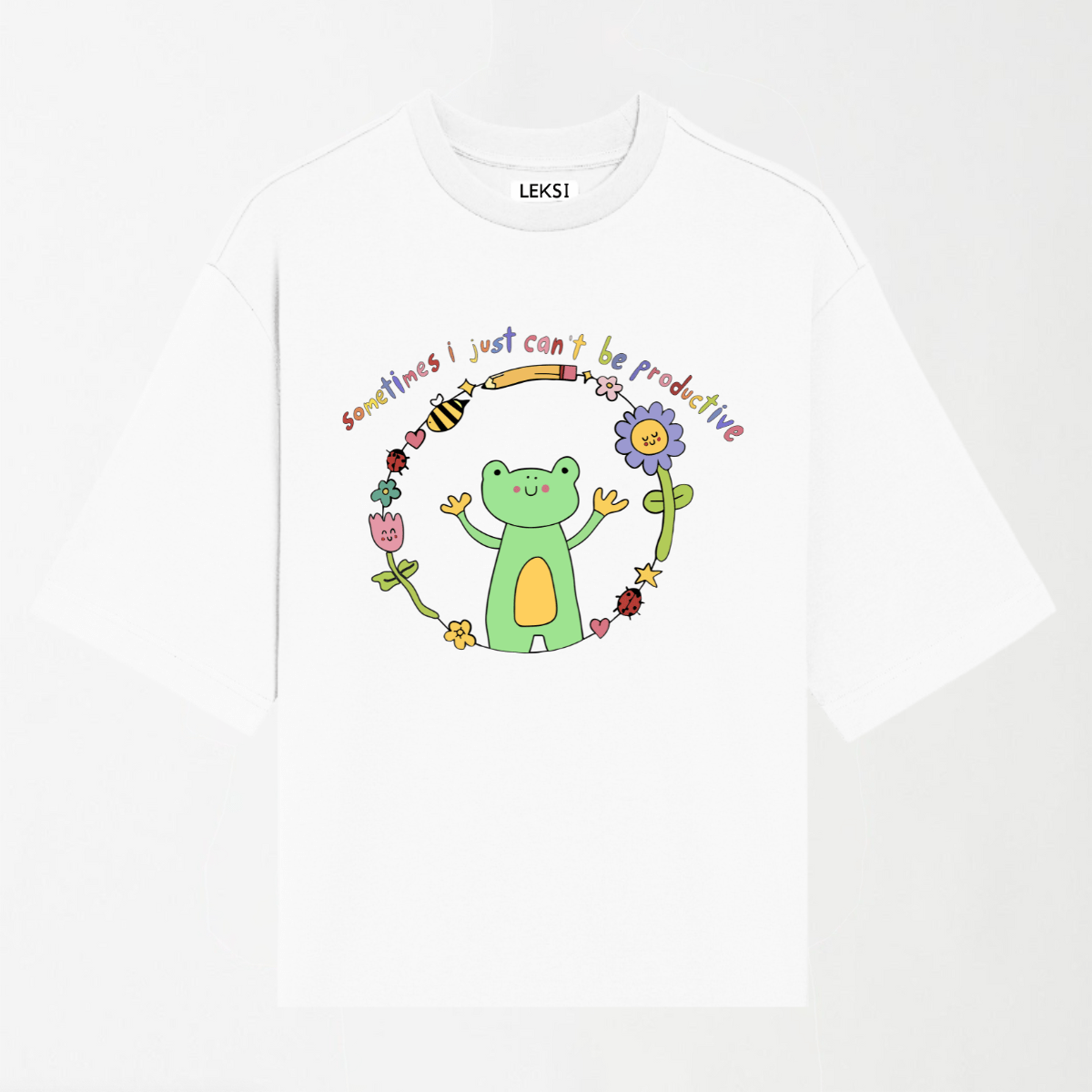 I Just Can't Be Productive - Round Neck Unisex T Shirt S - Premium Unisex Graphic T-Shirt | LEKSI Pakistan