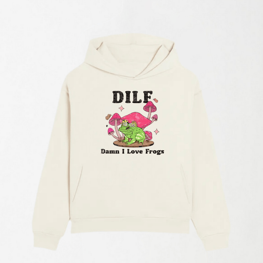 I Love Frogs - Graphic Hoodie S - Premium Unisex | LEKSI Pakistan