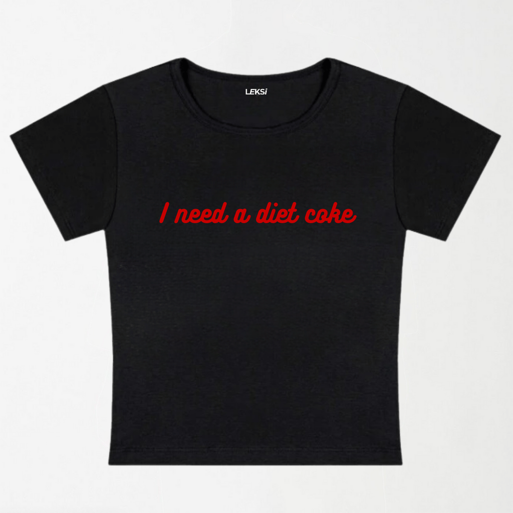 I Need A Diet Coke Y2K Baby Tee XXS - Premium Unisex | LEKSI Pakistan