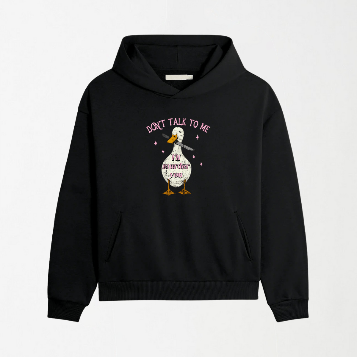 I'll Murder You - Black Graphic Hoodie S - Premium Unisex | LEKSI Pakistan