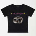 I'm A Girl Y2K Baby Tee XXS - Premium Unisex | LEKSI Pakistan