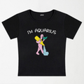 I'M Aquarius Y2K Baby Tee XXS - Premium Unisex | LEKSI Pakistan