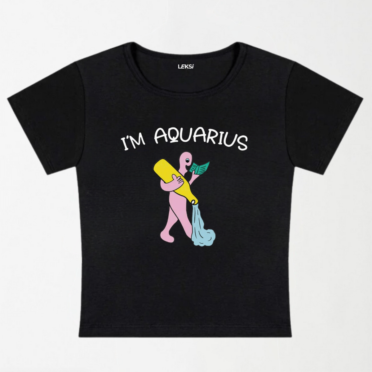 I'M Aquarius Y2K Baby Tee XXS - Premium Unisex | LEKSI Pakistan