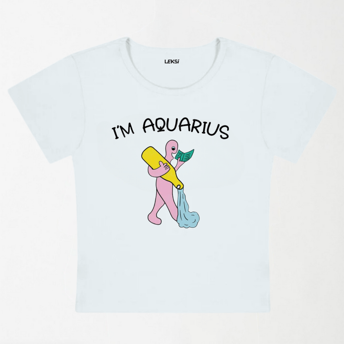 I'M Aquarius Y2K Baby Tee XXS - Premium Unisex | LEKSI Pakistan
