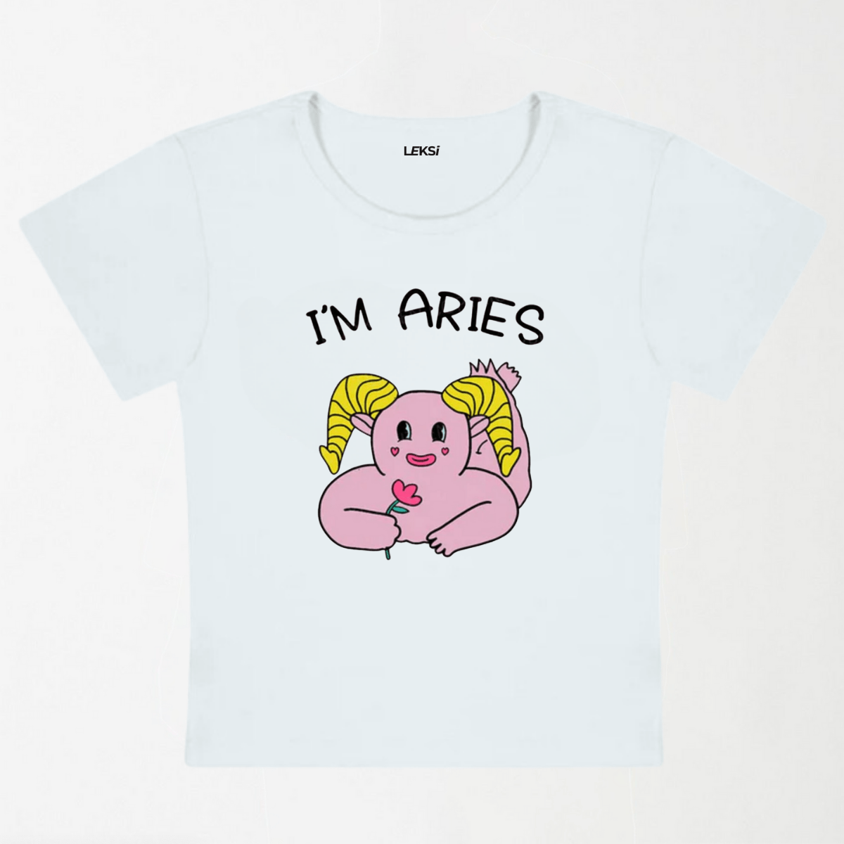 I'M Aries Y2K Baby Tee XXS - Premium Unisex | LEKSI Pakistan