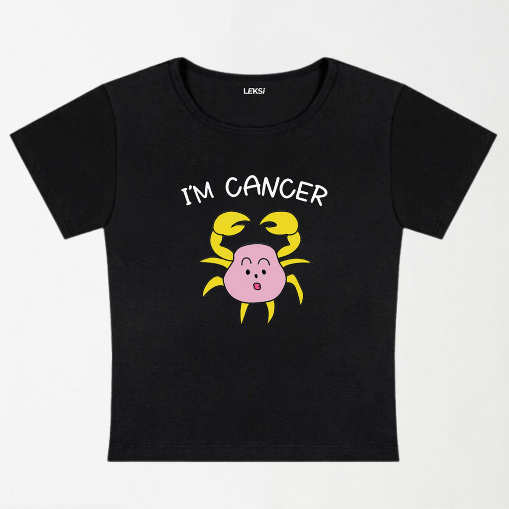 I'M Cancer Y2K Baby Tee XXS - Premium Unisex | LEKSI Pakistan