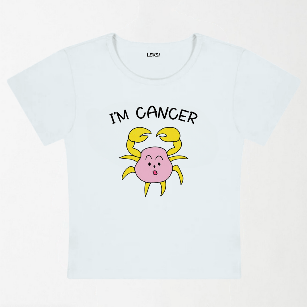 I'M Cancer Y2K Baby Tee XXS - Premium Unisex | LEKSI Pakistan