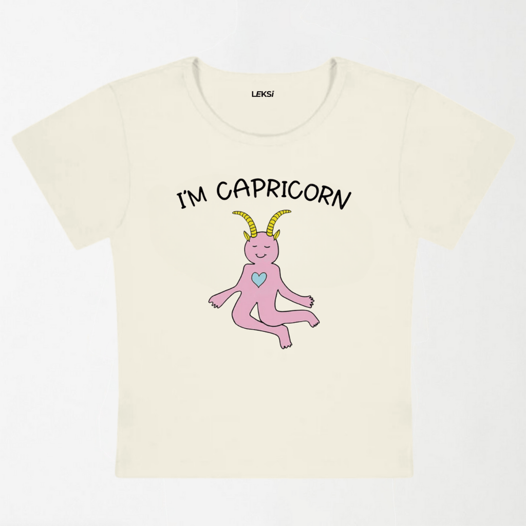 I'M Capricorn Y2K Baby Tee XXS - Premium Unisex | LEKSI Pakistan