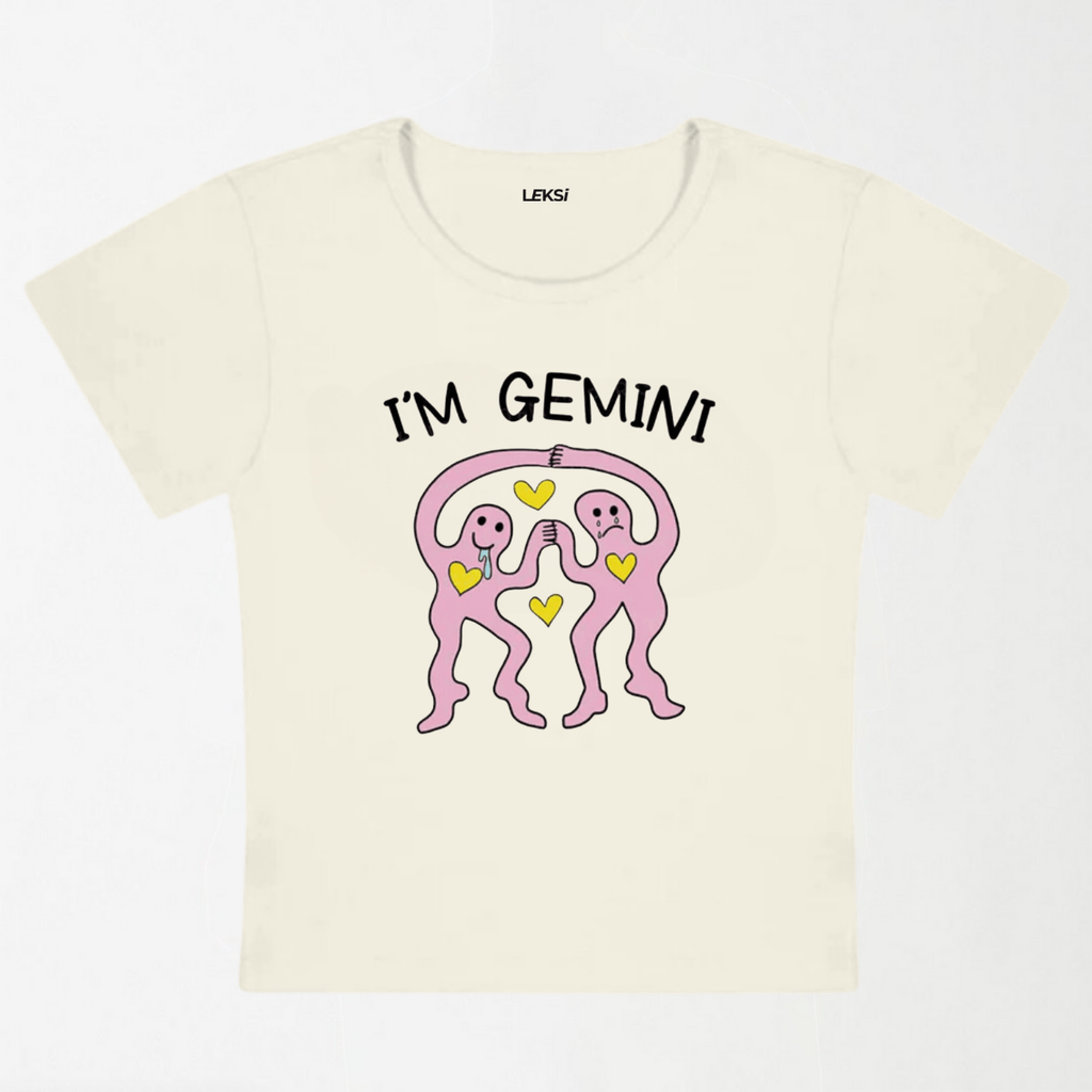 I'M Gemini Y2K Baby Tee XXS - Premium Unisex | LEKSI Pakistan