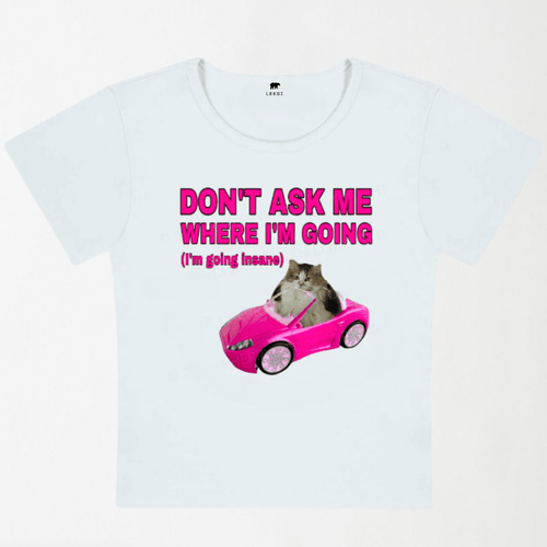 I'm Going Insane Y2K Baby Tee XXS - Premium Unisex | LEKSI Pakistan