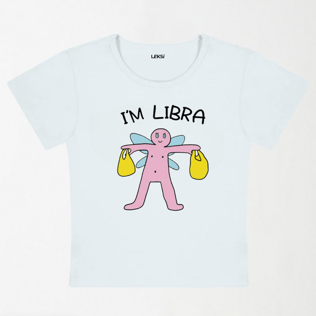 I'M Libra Y2K Baby Tee XXS - Premium Unisex | LEKSI Pakistan