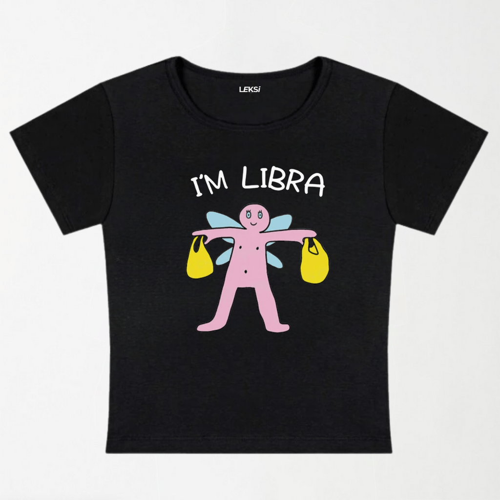 I'M Libra Y2K Baby Tee XXS - Premium Unisex | LEKSI Pakistan
