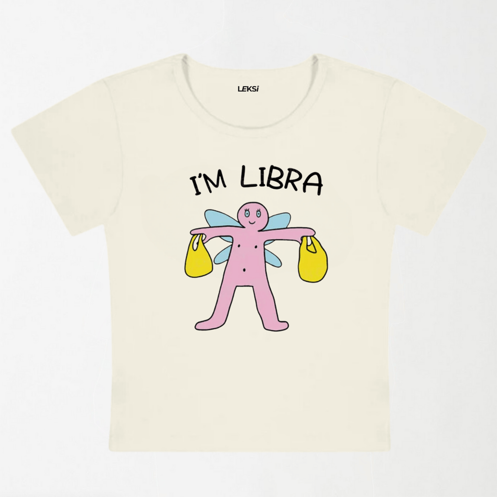 I'M Libra Y2K Baby Tee XXS - Premium Unisex | LEKSI Pakistan