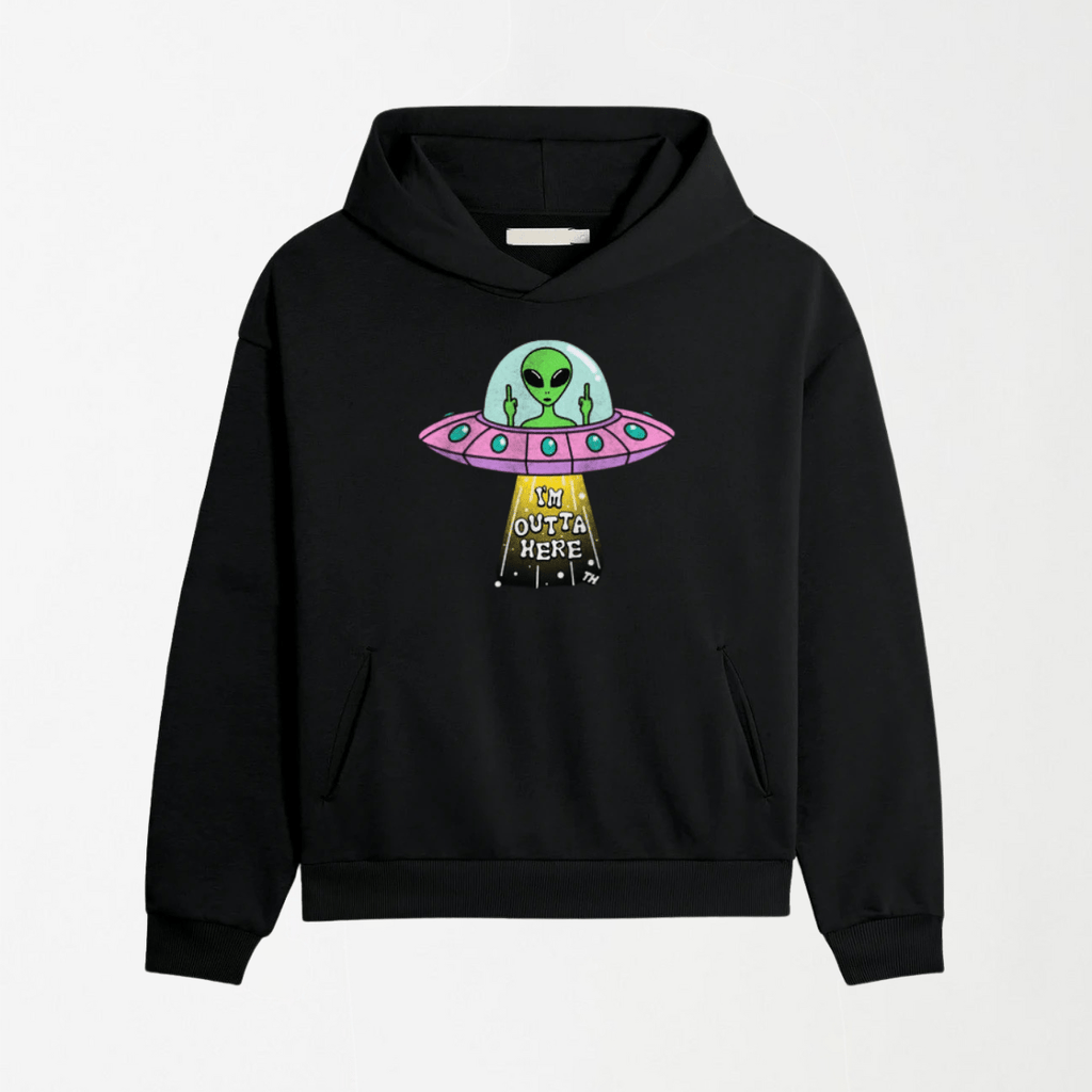 I'm Outta Here - Graphic Hoodie S - Premium Unisex | LEKSI Pakistan