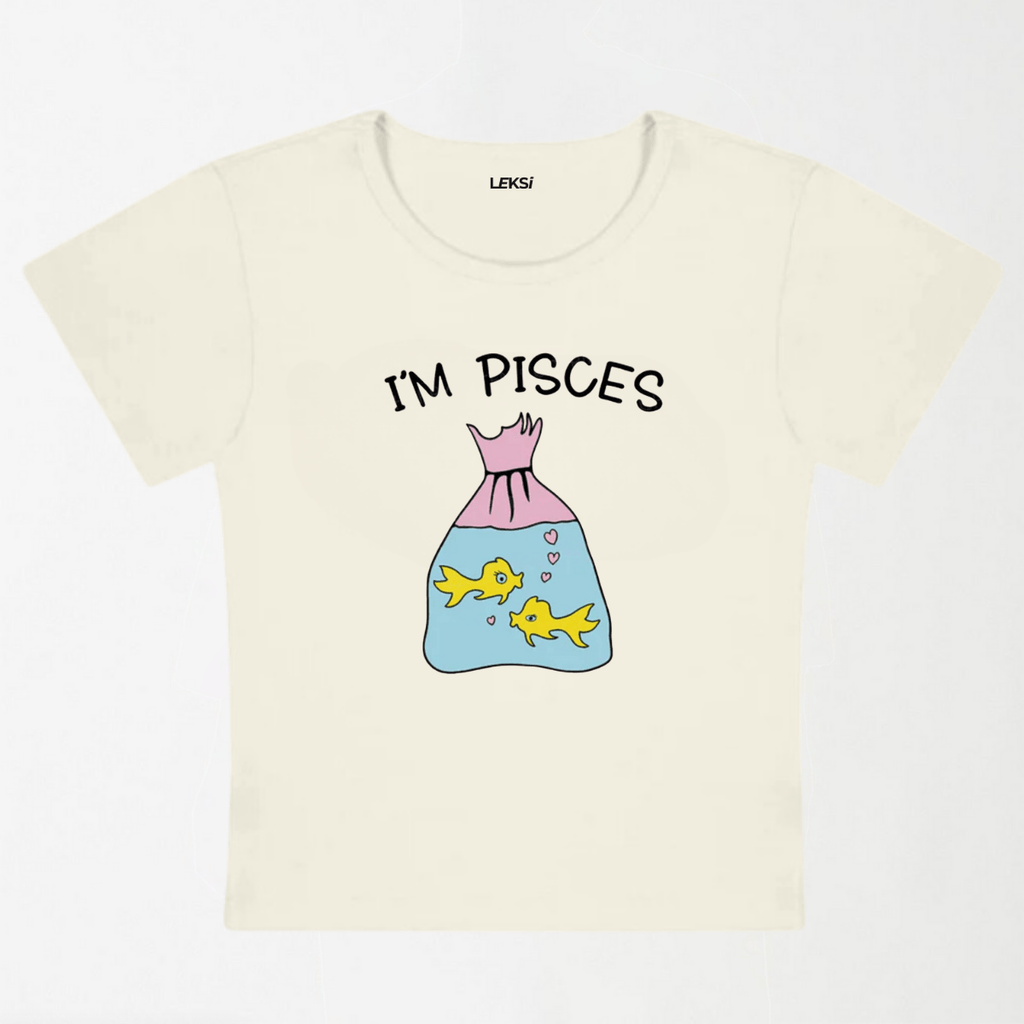 I'M Pisces Y2K Baby Tee XXS - Premium Unisex | LEKSI Pakistan