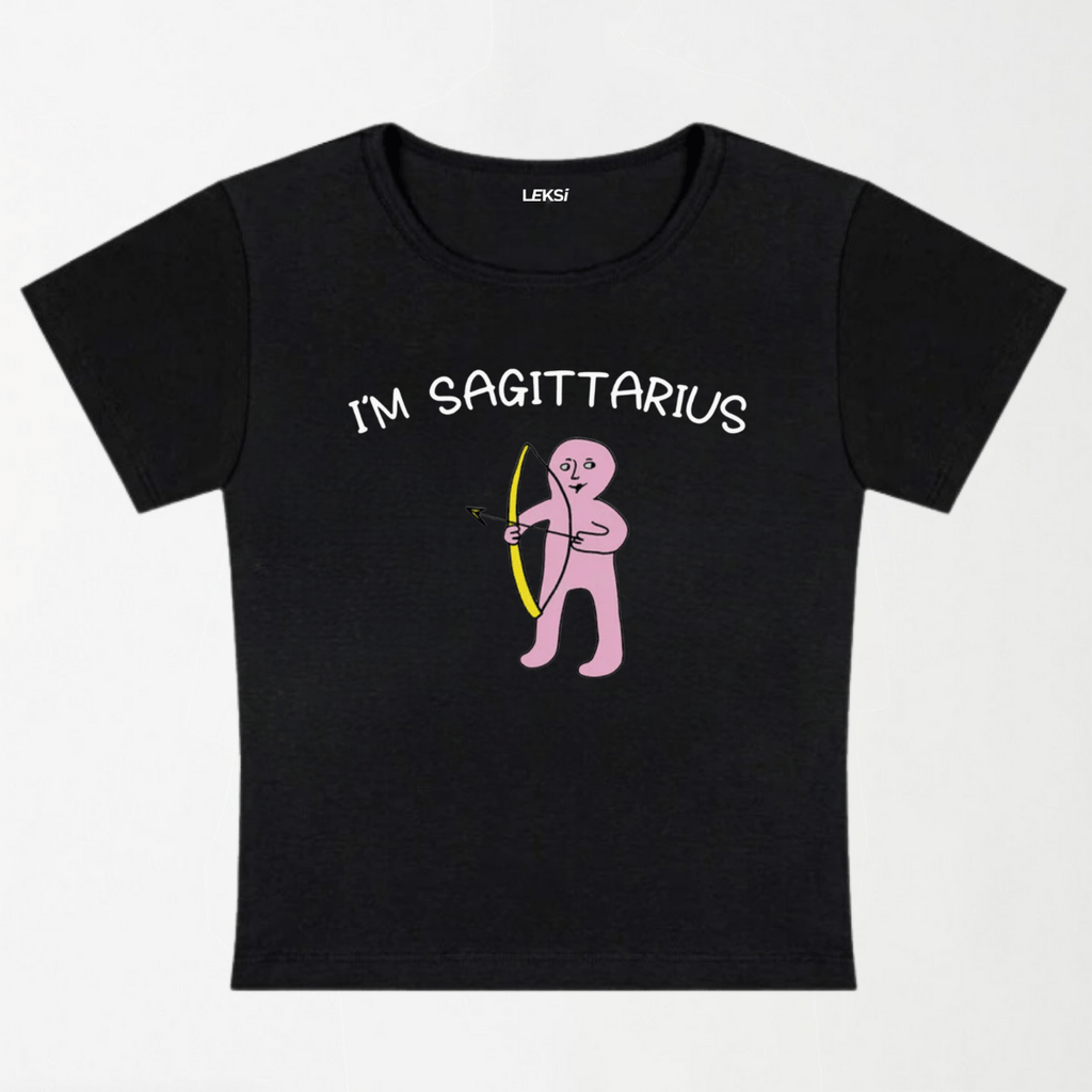 I'M Sagittarius Y2K Baby Tee XXS - Premium Unisex | LEKSI Pakistan