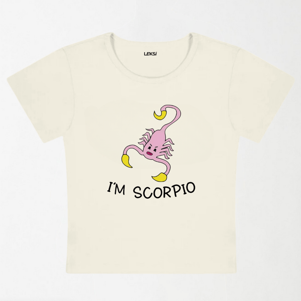 I'M Scorpio Y2K Baby Tee XXS - Premium Unisex | LEKSI Pakistan
