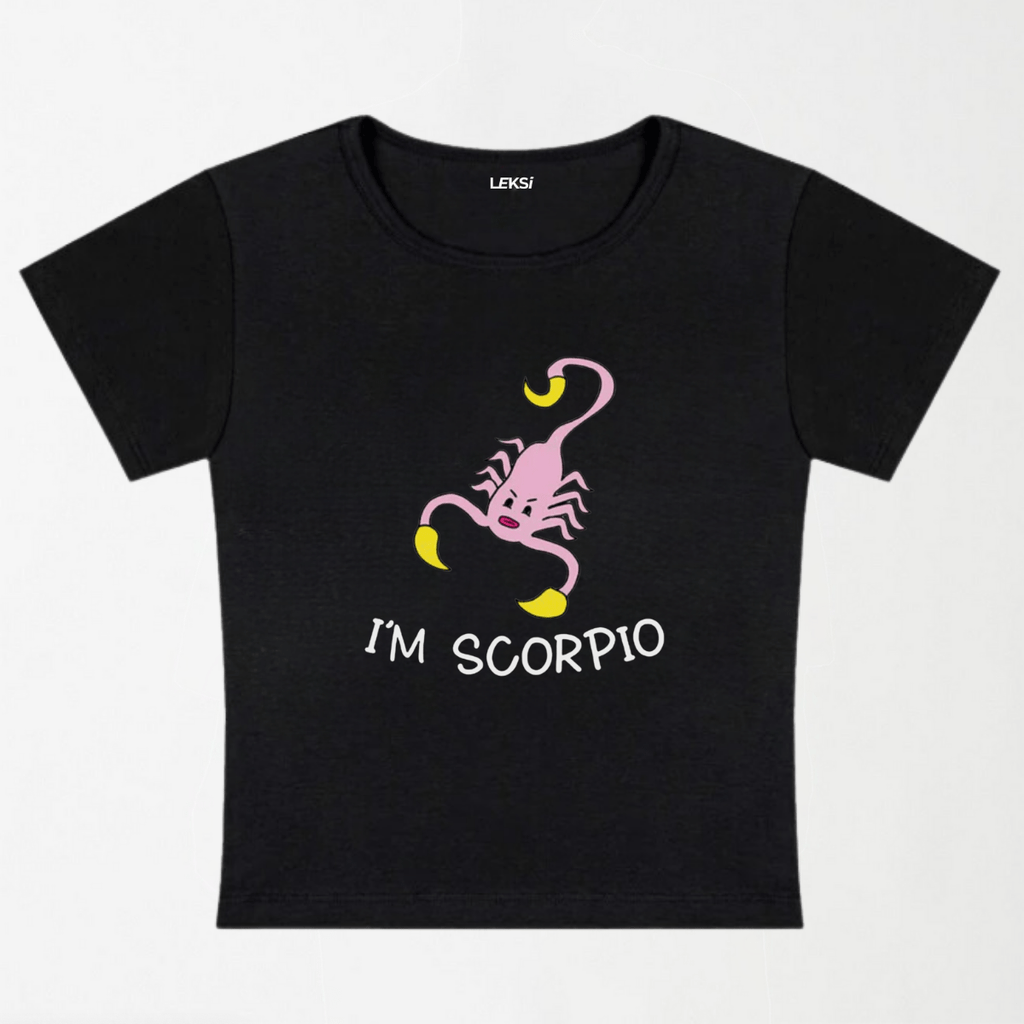 I'M Scorpio Y2K Baby Tee XXS - Premium Unisex | LEKSI Pakistan