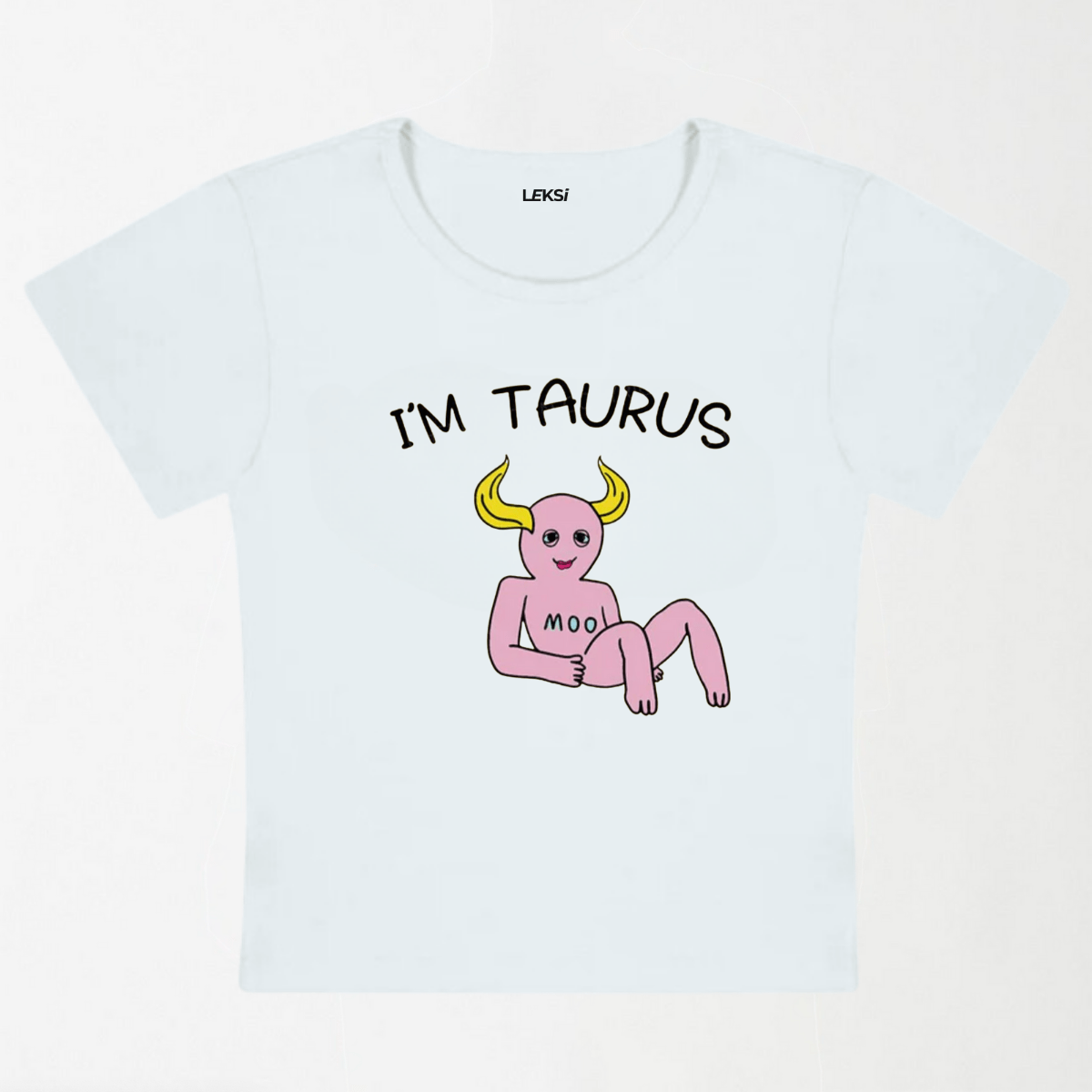 I'M Taurus Y2K Baby Tee XXS - Premium Unisex | LEKSI Pakistan