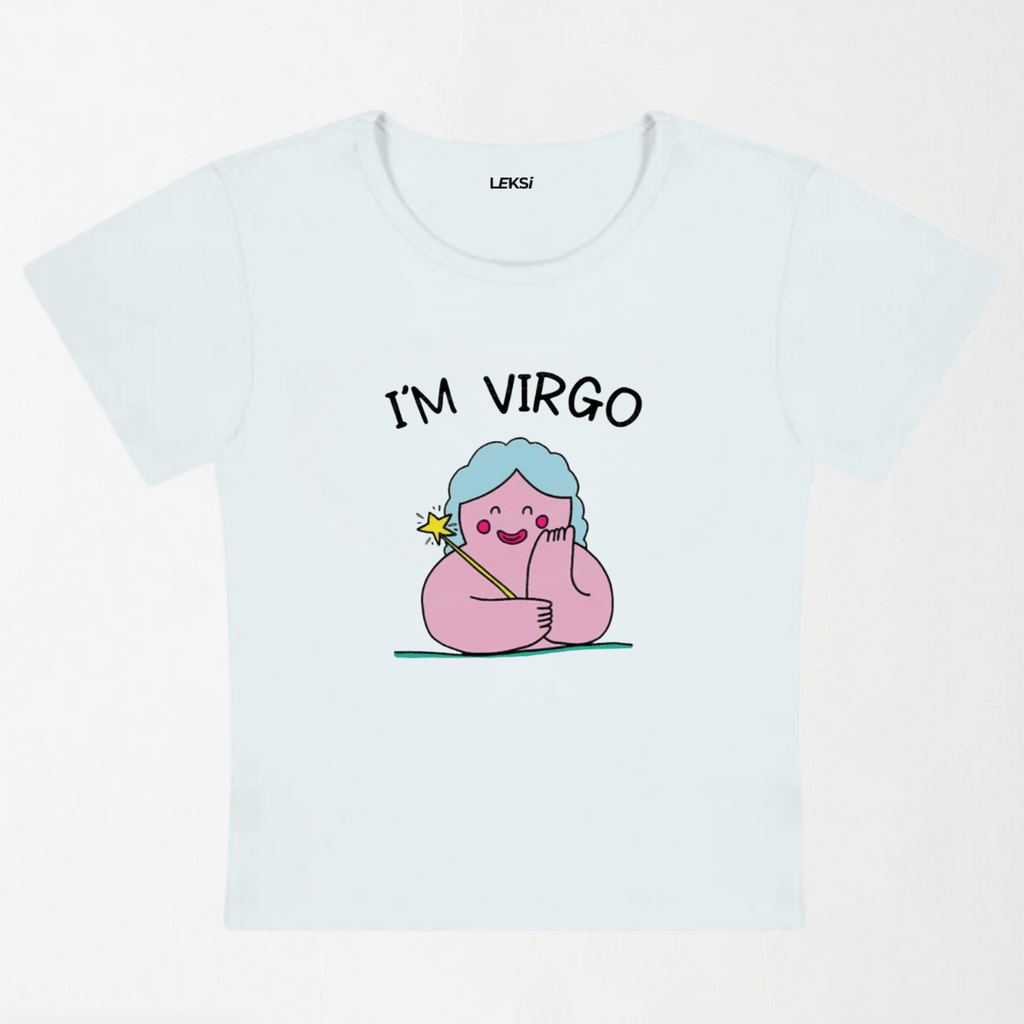 I'M Virgo Y2K Baby Tee XXS - Premium Unisex | LEKSI Pakistan
