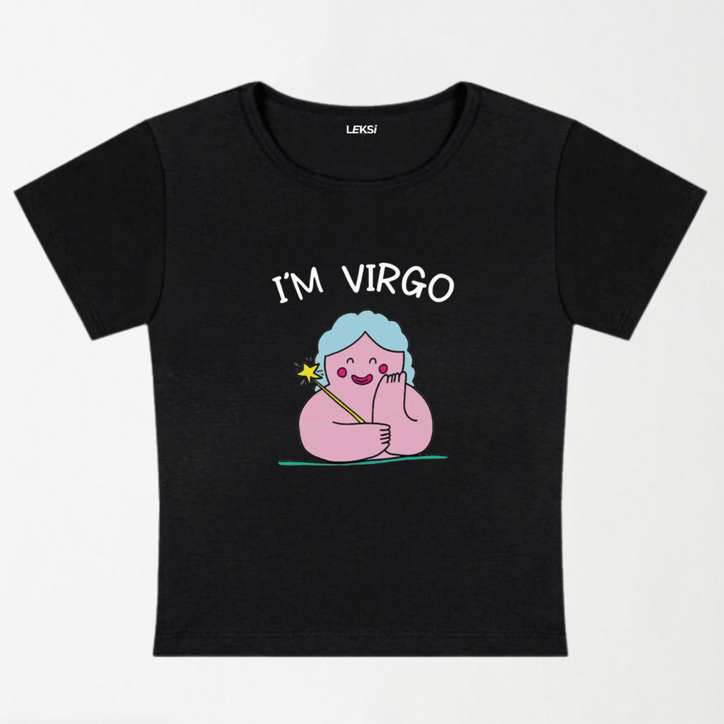 I'M Virgo Y2K Baby Tee XXS - Premium Unisex | LEKSI Pakistan