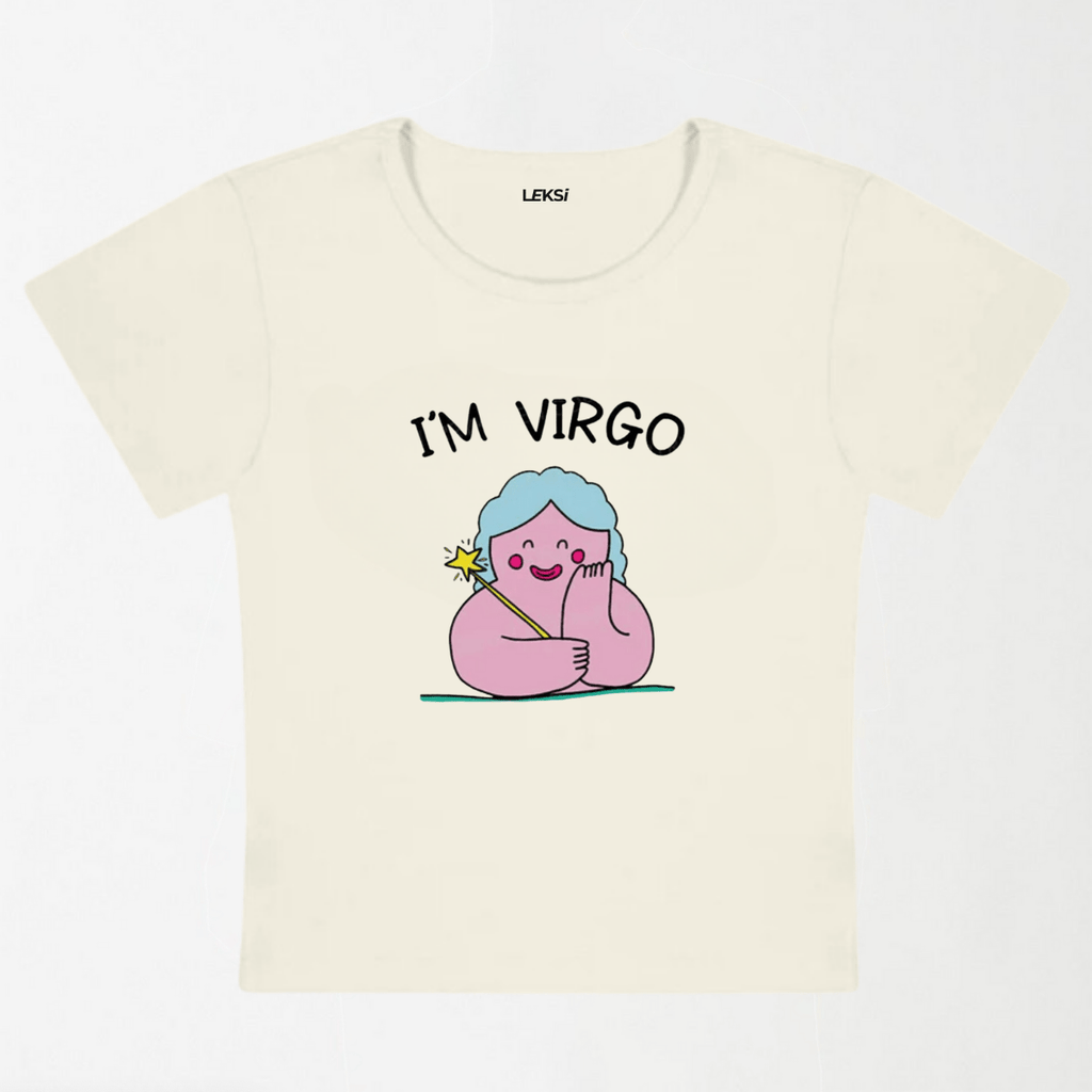 I'M Virgo Y2K Baby Tee XXS - Premium Unisex | LEKSI Pakistan