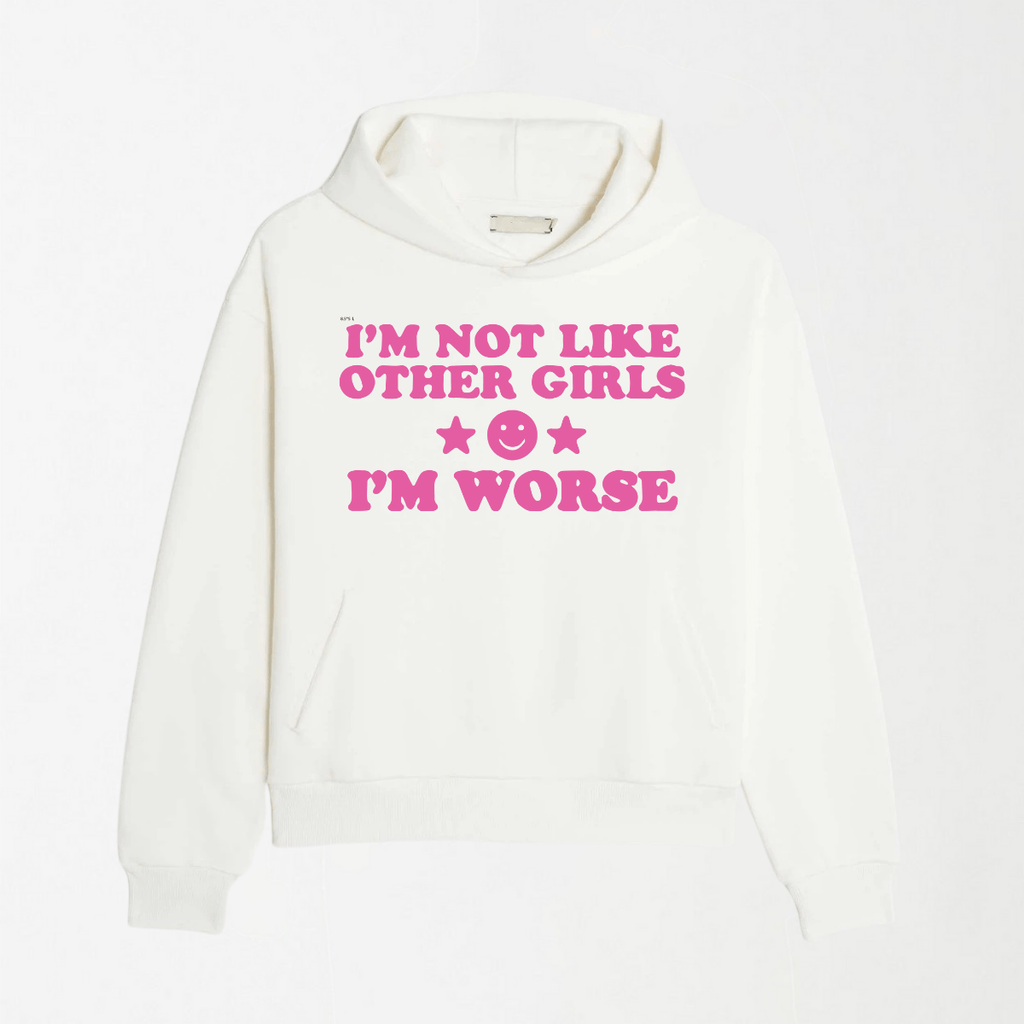 I'm Worse - Graphic Hoodie S - Premium Unisex | LEKSI Pakistan