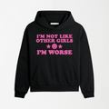 I'm Worse - Graphic Hoodie S - Premium Unisex | LEKSI Pakistan