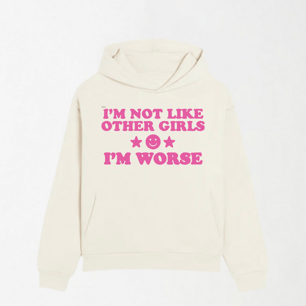 I'm Worse - Graphic Hoodie S - Premium Unisex | LEKSI Pakistan