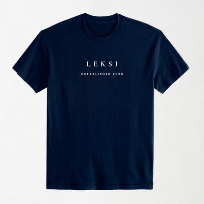 LEKSI Unisex Signature T-Shirt - Black with High Density Printing