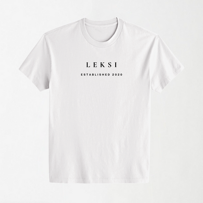 LEKSI Unisex Signature T-Shirt - Black with High Density Printing