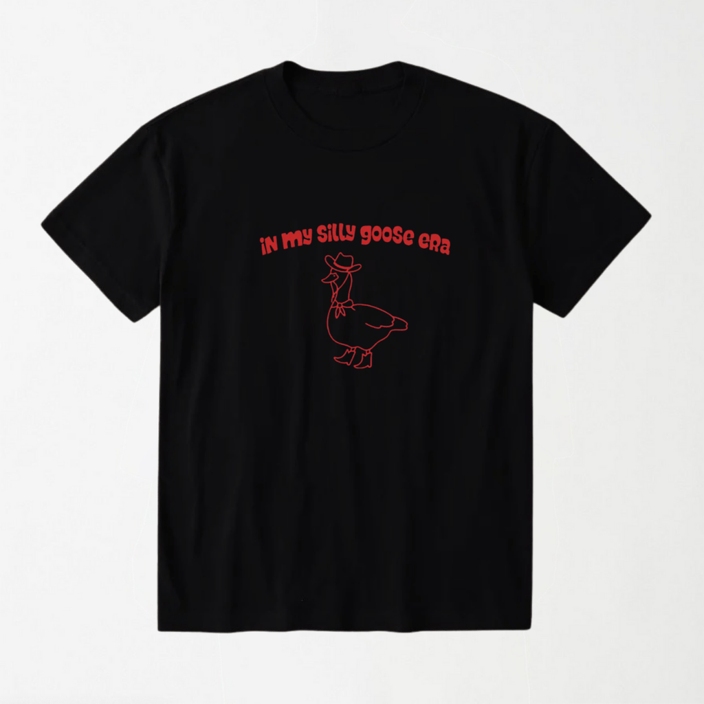 In My Silly Goose Era - Round Neck Unisex T Shirt S - Premium Unisex Graphic T-Shirt | LEKSI Pakistan