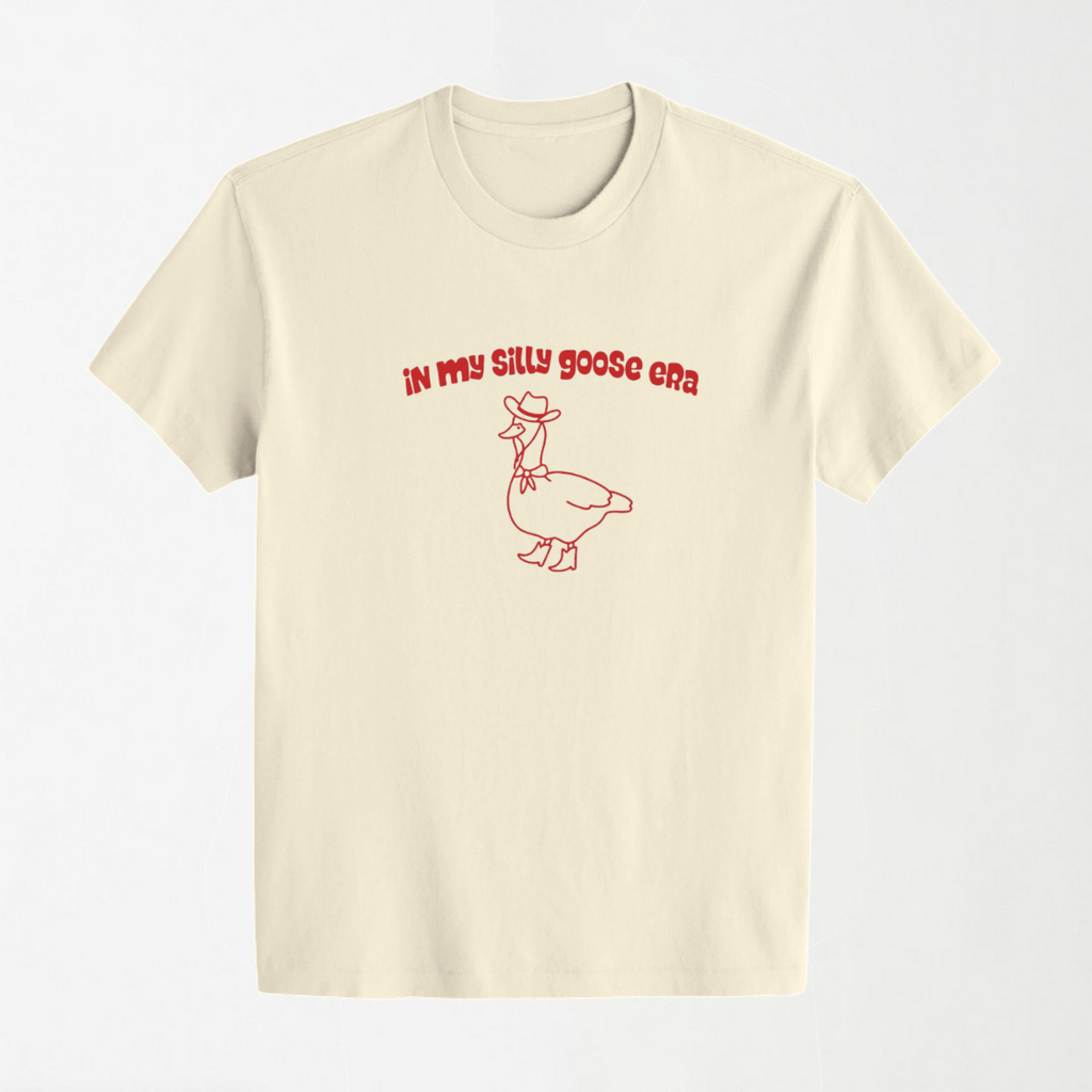 In My Silly Goose Era - Round Neck Unisex T Shirt S - Premium Unisex Graphic T-Shirt | LEKSI Pakistan
