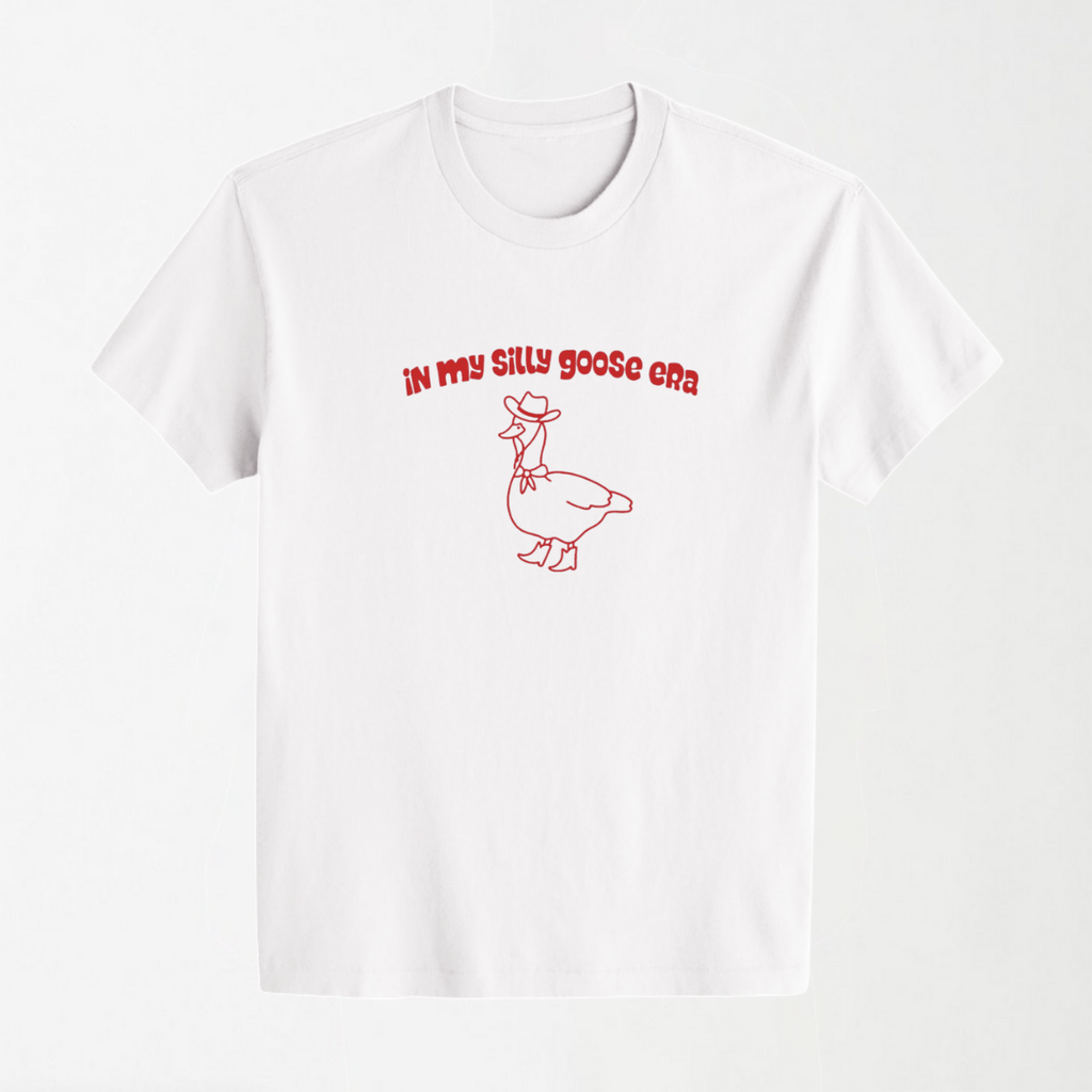 In My Silly Goose Era - Round Neck Unisex T Shirt S - Premium Unisex Graphic T-Shirt | LEKSI Pakistan