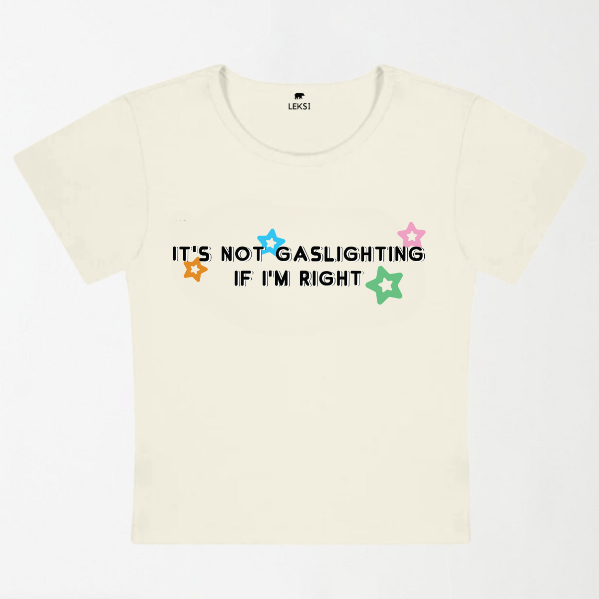 It's Not Gaslighting If I'm Right Y2K Baby Tee XXS - Premium Unisex | LEKSI Pakistan
