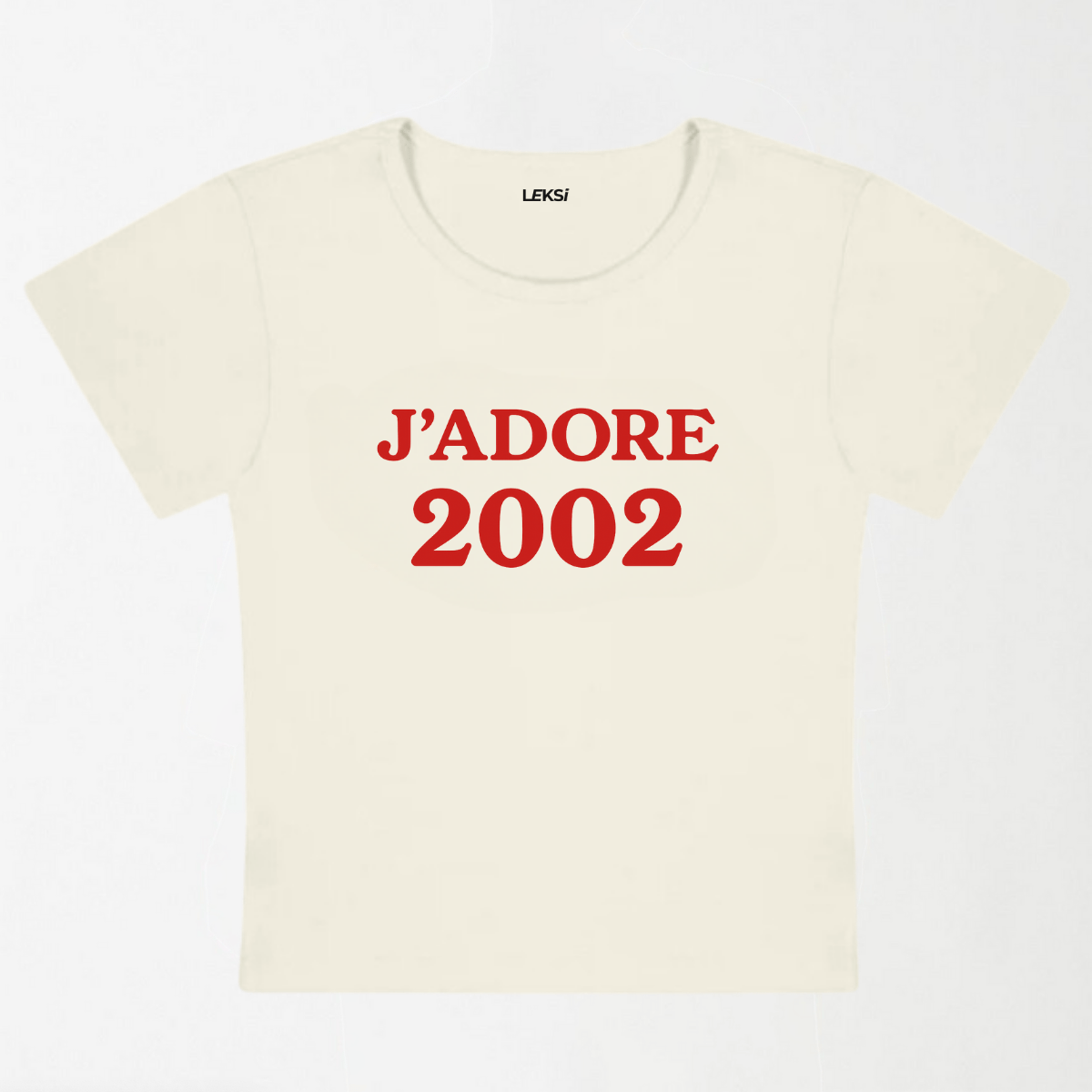 J'adore 2002 Y2K Baby Tee XXS - Premium Unisex | LEKSI Pakistan