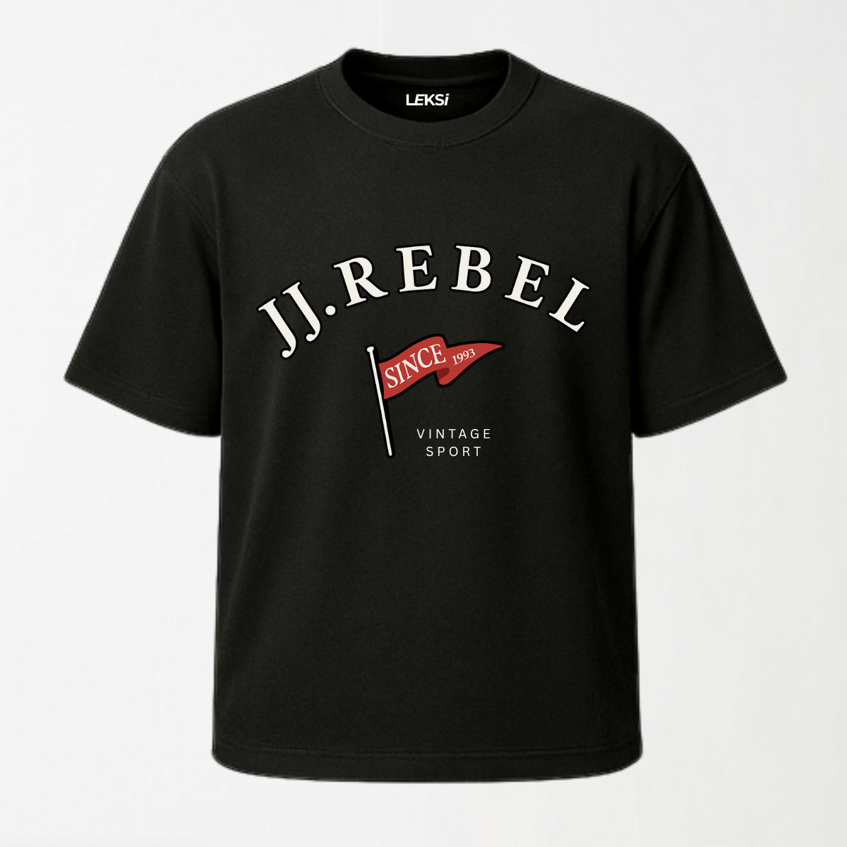 JJ REBEL - Round Neck Unisex T Shirt S - Premium Unisex Graphic T-Shirt | LEKSI Pakistan