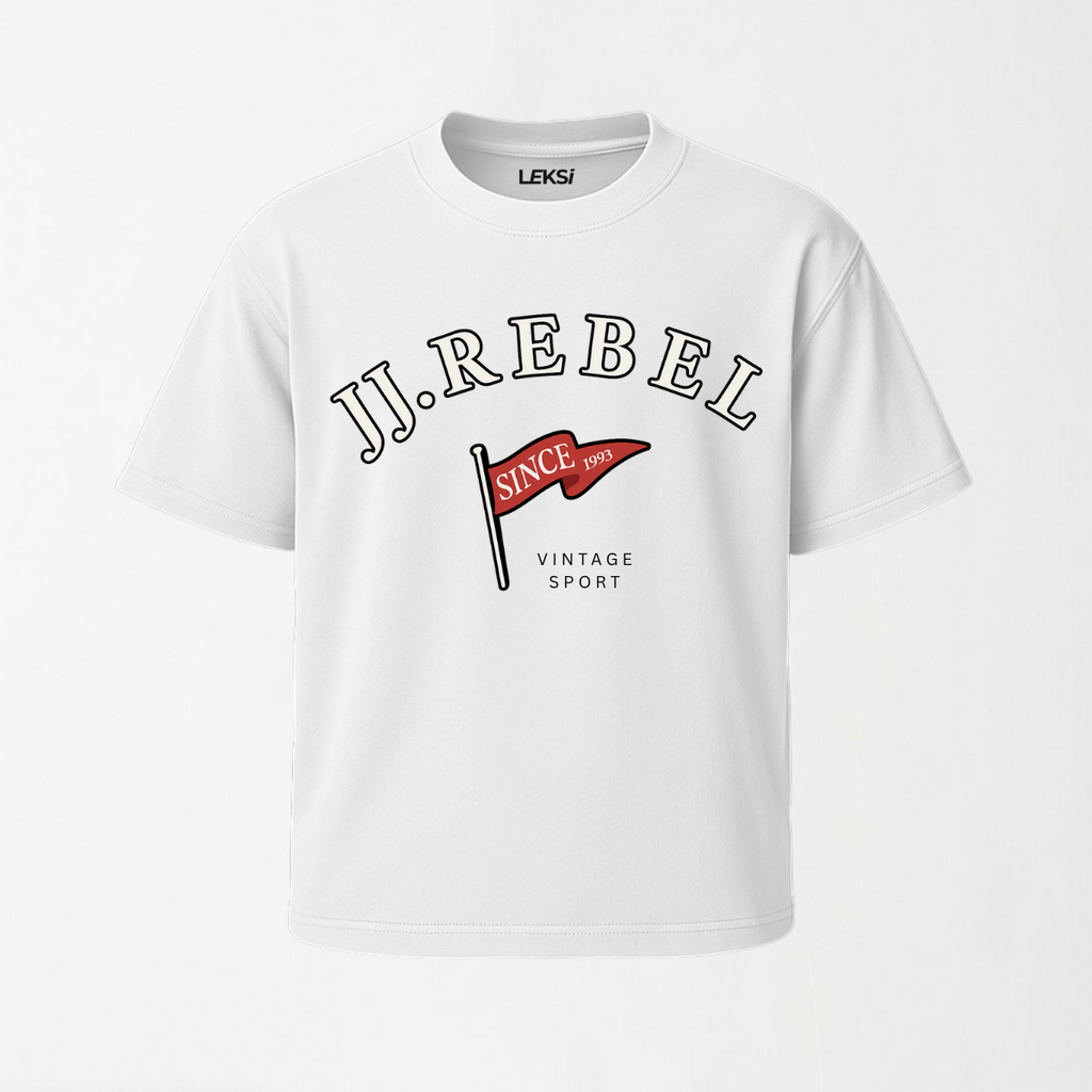 JJ REBEL - Round Neck Unisex T Shirt S - Premium Unisex Graphic T-Shirt | LEKSI Pakistan