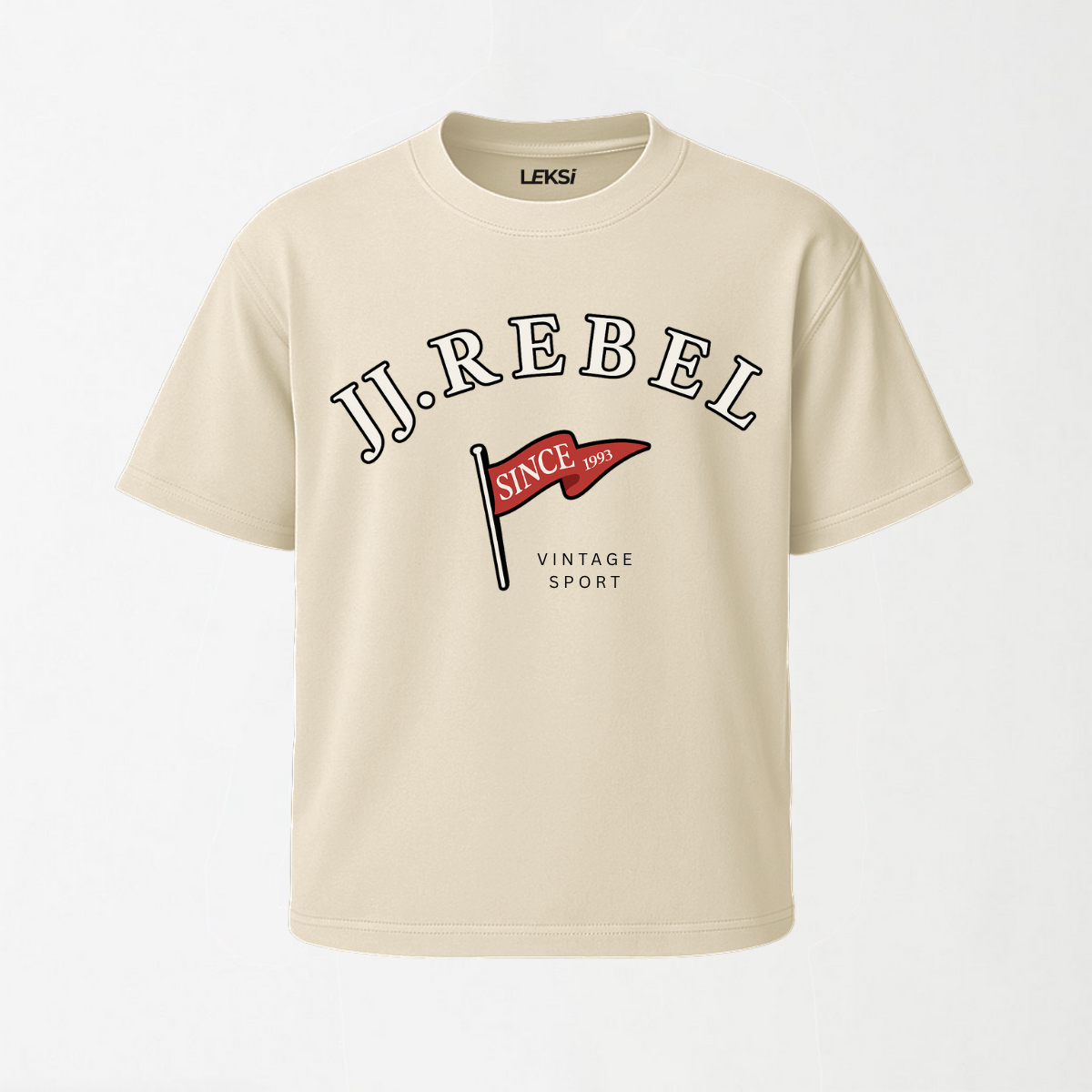 JJ REBEL - Round Neck Unisex T Shirt S - Premium Unisex Graphic T-Shirt | LEKSI Pakistan