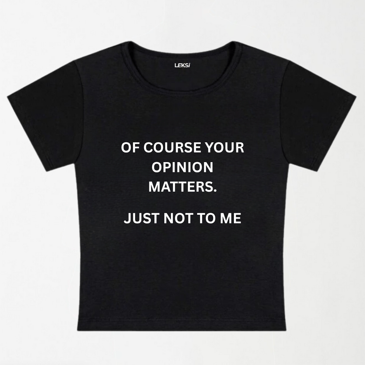 Just Not To Me Y2K Baby Tee XXS - Premium Unisex | LEKSI Pakistan