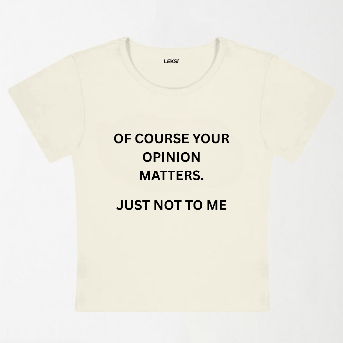 Just Not To Me Y2K Baby Tee XXS - Premium Unisex | LEKSI Pakistan