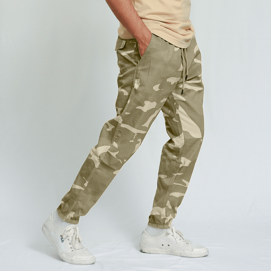 Khaki Camo Cargos XS - Premium Unisex | LEKSI Pakistan