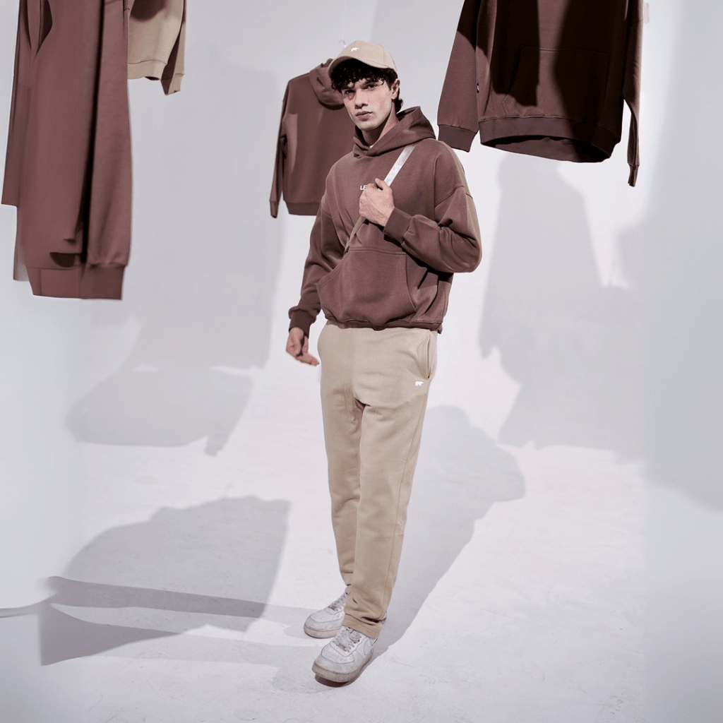 Khaki Unisex Tapered Sweatpants XS - Premium Unisex Straight - Leg Pants | LEKSI Pakistan