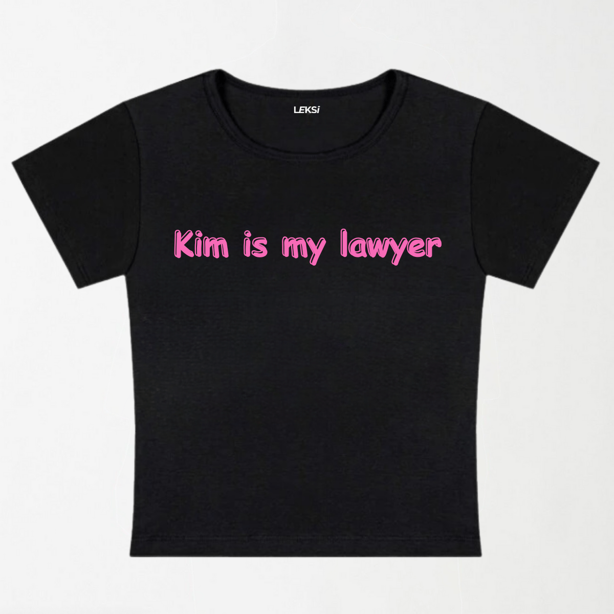 Kim Is My Lawyer Y2K Baby Tee XXS - Premium Unisex | LEKSI Pakistan