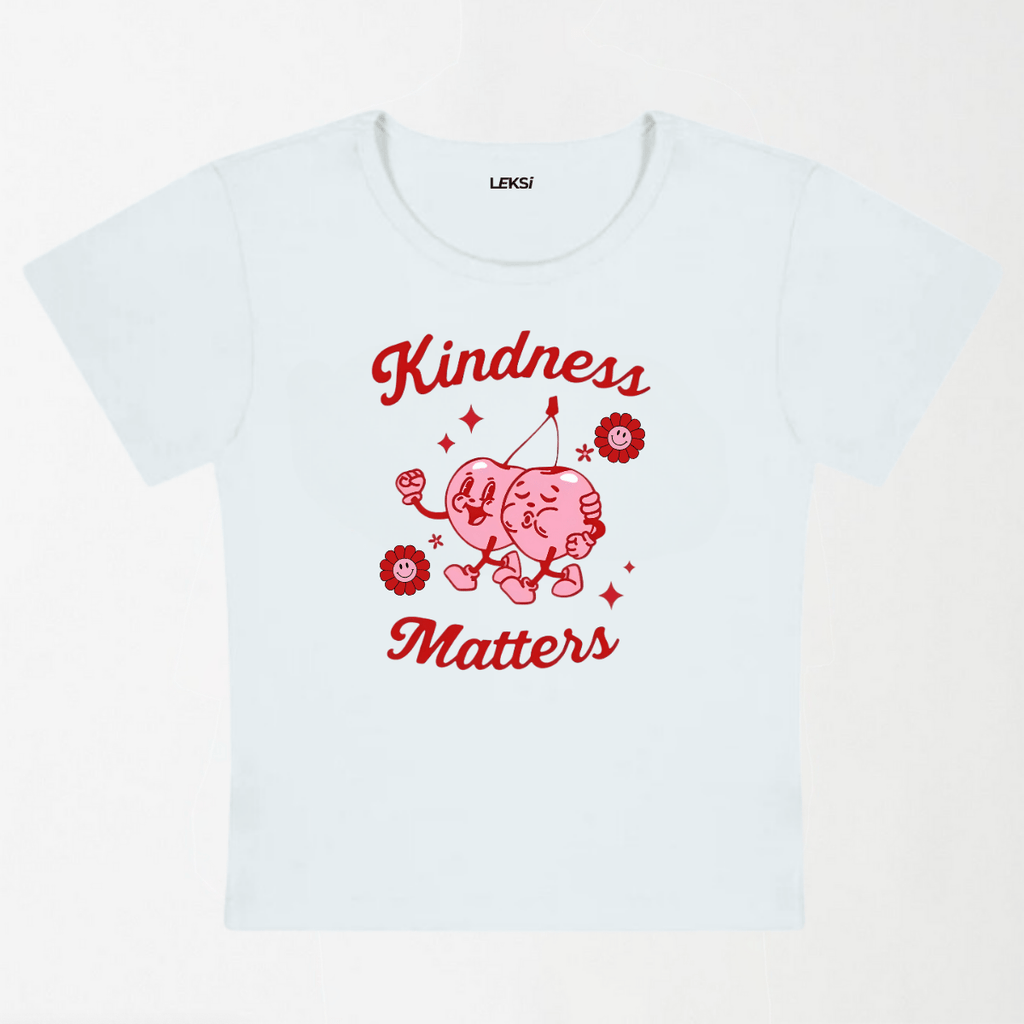 Kindness Matters Y2K Baby Tee XXS - Premium Unisex | LEKSI Pakistan