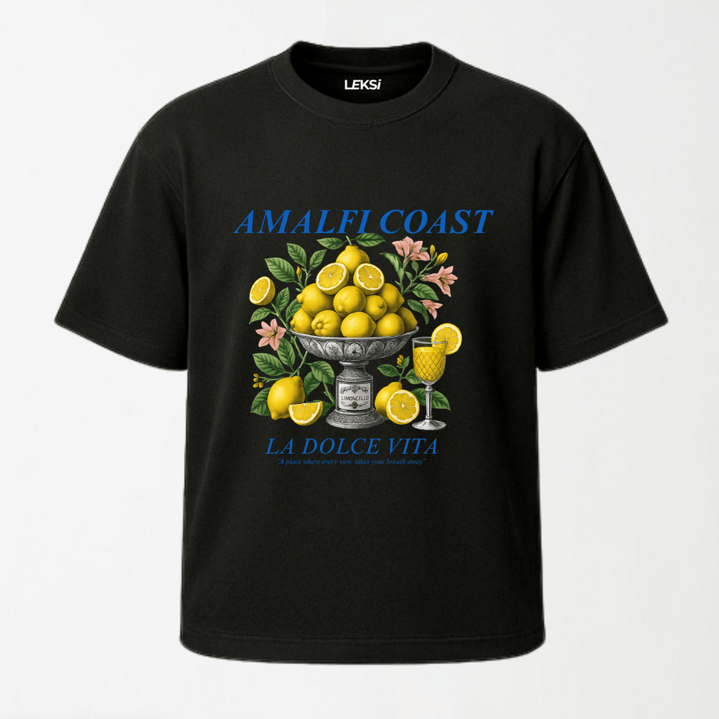 LA DOLCE VITA - Round Neck Unisex T Shirt S - Premium Unisex Graphic T-Shirt | LEKSI Pakistan