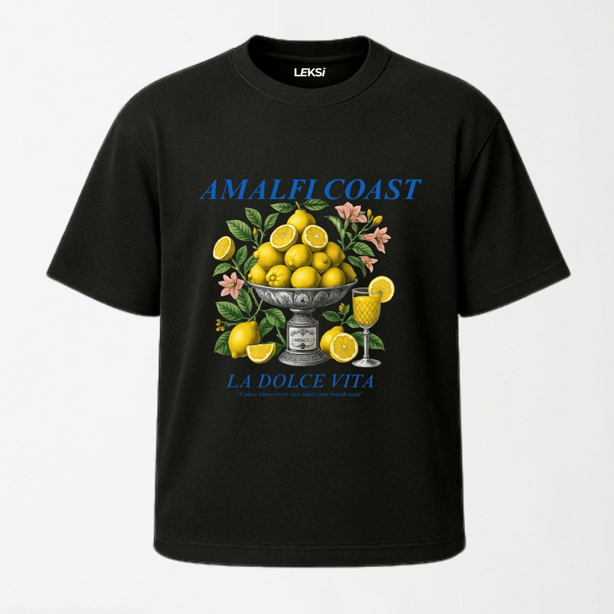 LA DOLCE VITA - Round Neck Unisex T Shirt S - Premium Unisex Graphic T-Shirt | LEKSI Pakistan