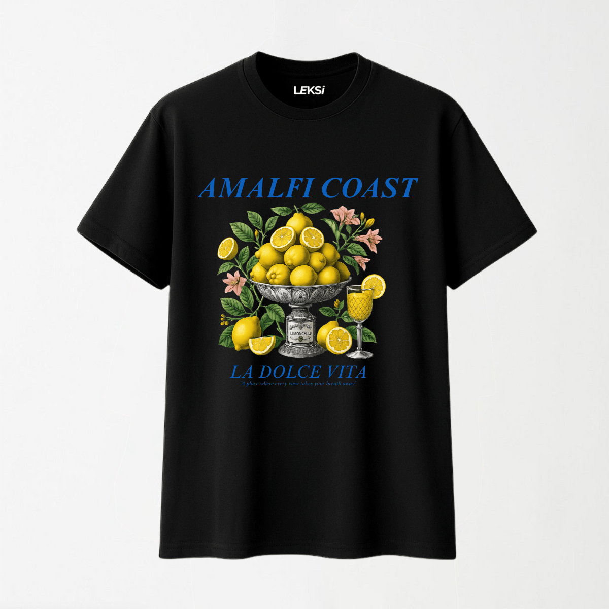 LA DOLCE VITA - Round Neck Unisex T Shirt S - Premium Unisex Graphic T-Shirt | LEKSI Pakistan