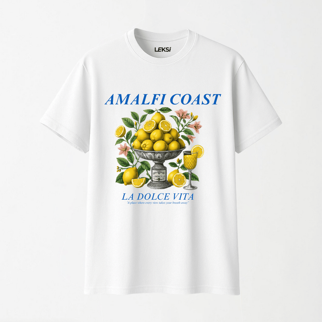 LA DOLCE VITA - Round Neck Unisex T Shirt S - Premium Unisex Graphic T-Shirt | LEKSI Pakistan