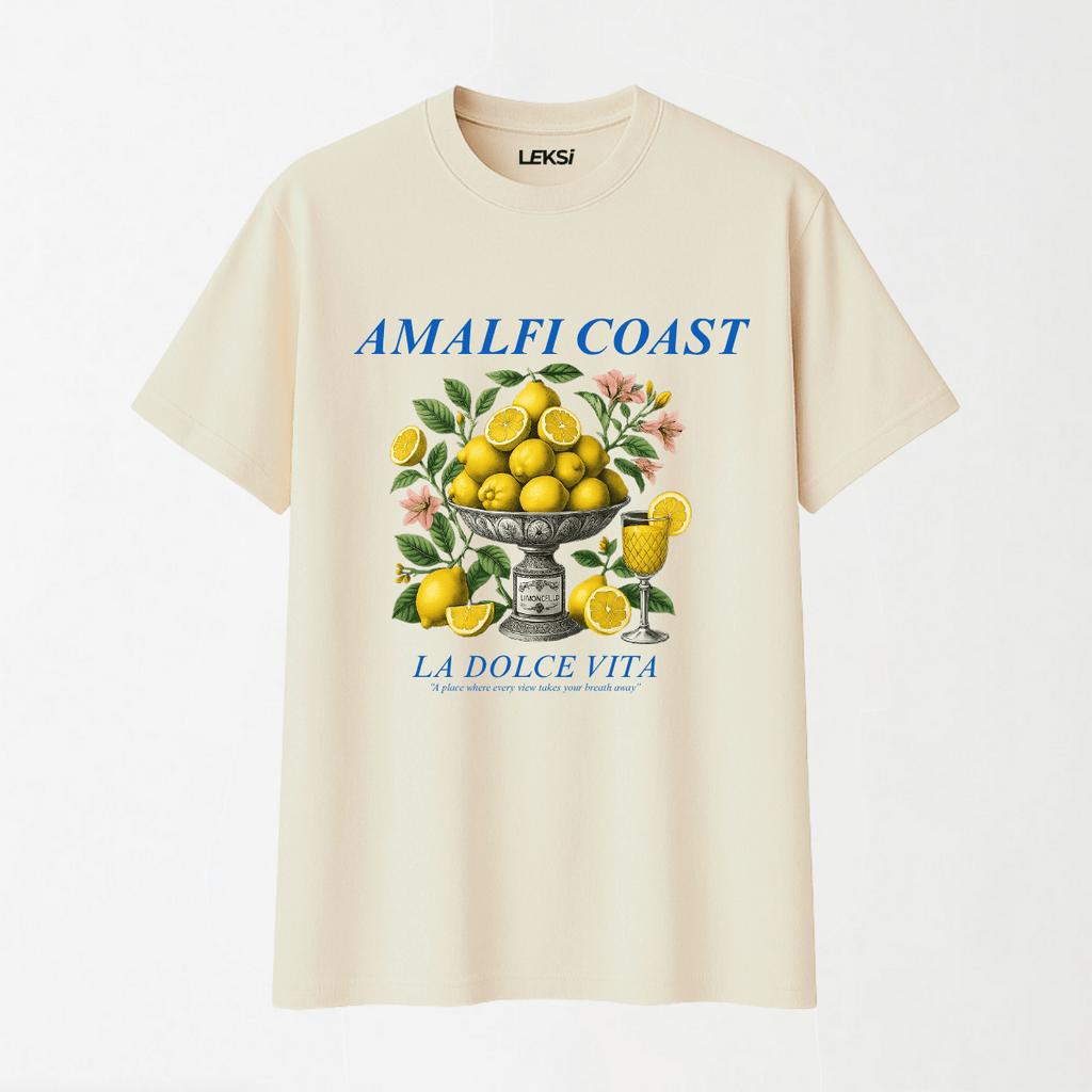 LA DOLCE VITA - Round Neck Unisex T Shirt S - Premium Unisex Graphic T-Shirt | LEKSI Pakistan
